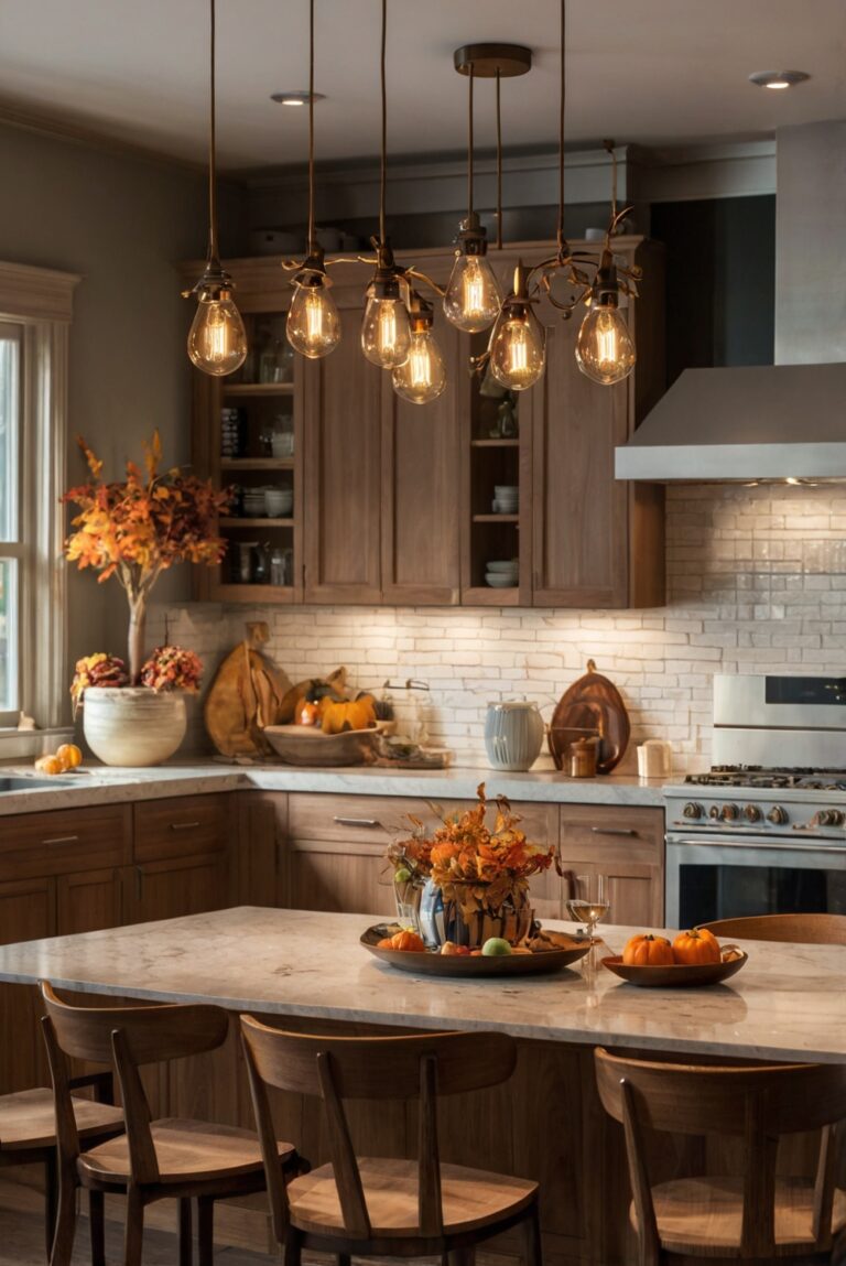 Fall kitchen decor, Kitchen renovation ideas, Seasonal kitchen upgrades, Stylish kitchen accessories, Home decor inspiration