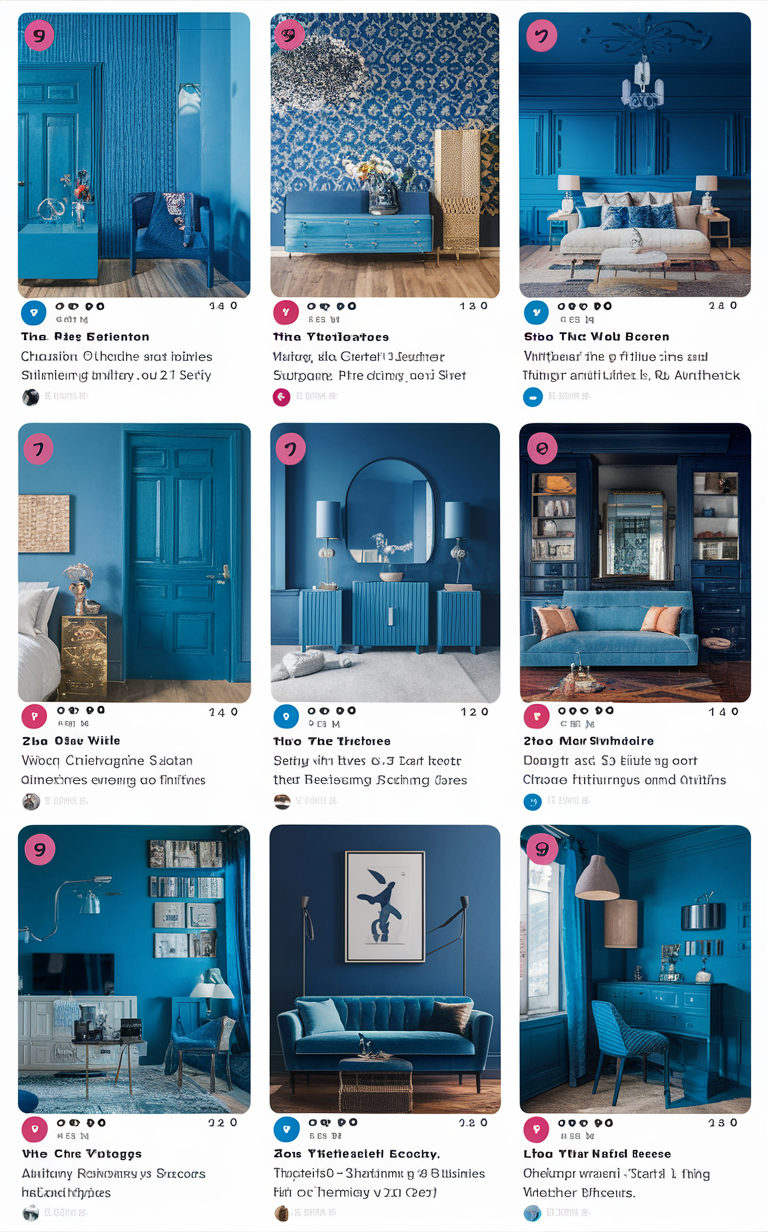 Blue living room decor, Blue bedroom ideas, Navy blue home decor, Blue interior design, Cobalt blue decorating