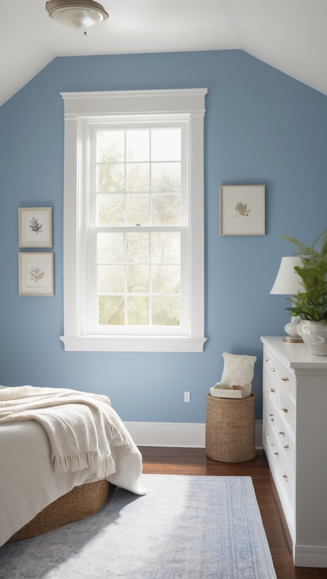 Blue and white decor, Blue and white interiors, Blue and white bedroom design, Blue and white color scheme, Blue and white bedroom ideas