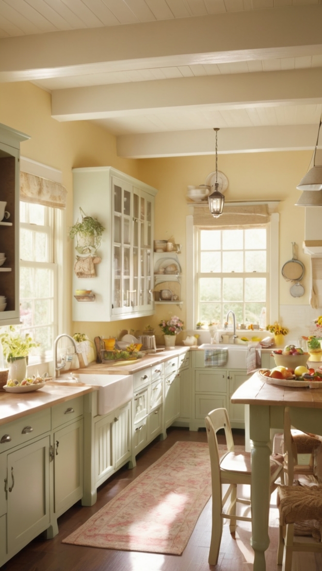 kitchen design ideas, farmhouse kitchen decor, small cottage kitchen, rustic kitchen cabinets, country kitchen style