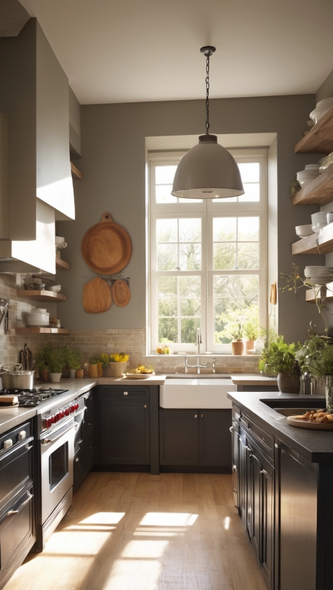 kitchen renovation, custom cabinets, modern kitchen design, farmhouse sink, granite countertops