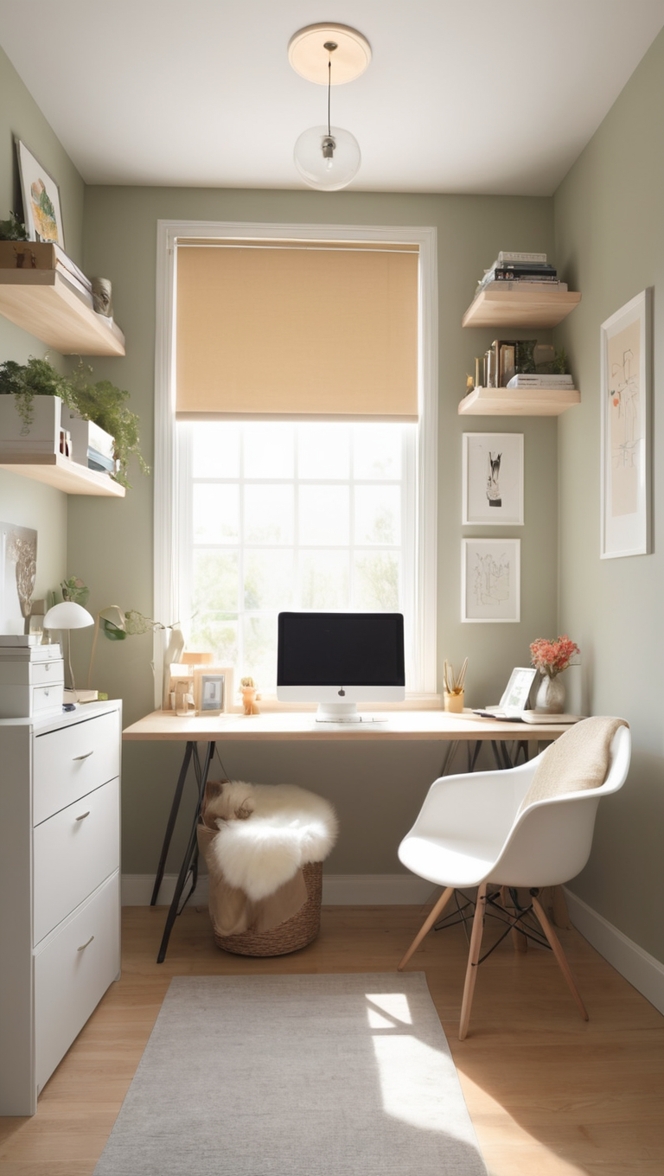 Mini home office furniture, Small office desk, Compact office chair, Home office decor, Small desk with storage