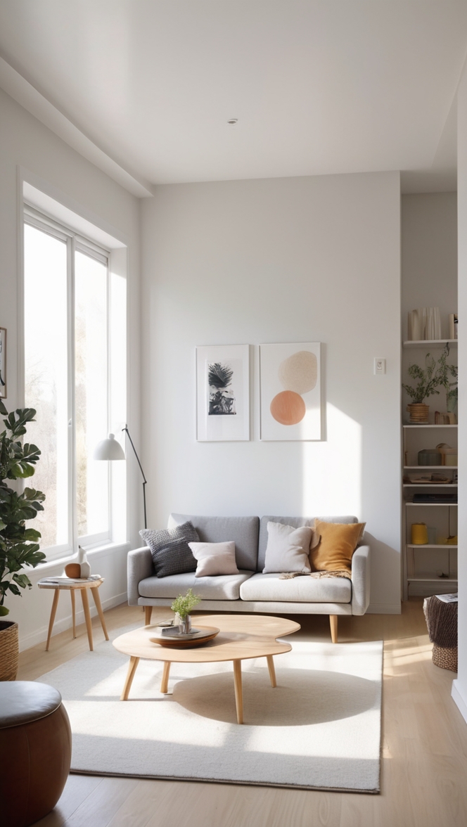 small living room decor ideas, minimalist living room design, modern small space decor, simple living room furniture, contemporary minimalist decor