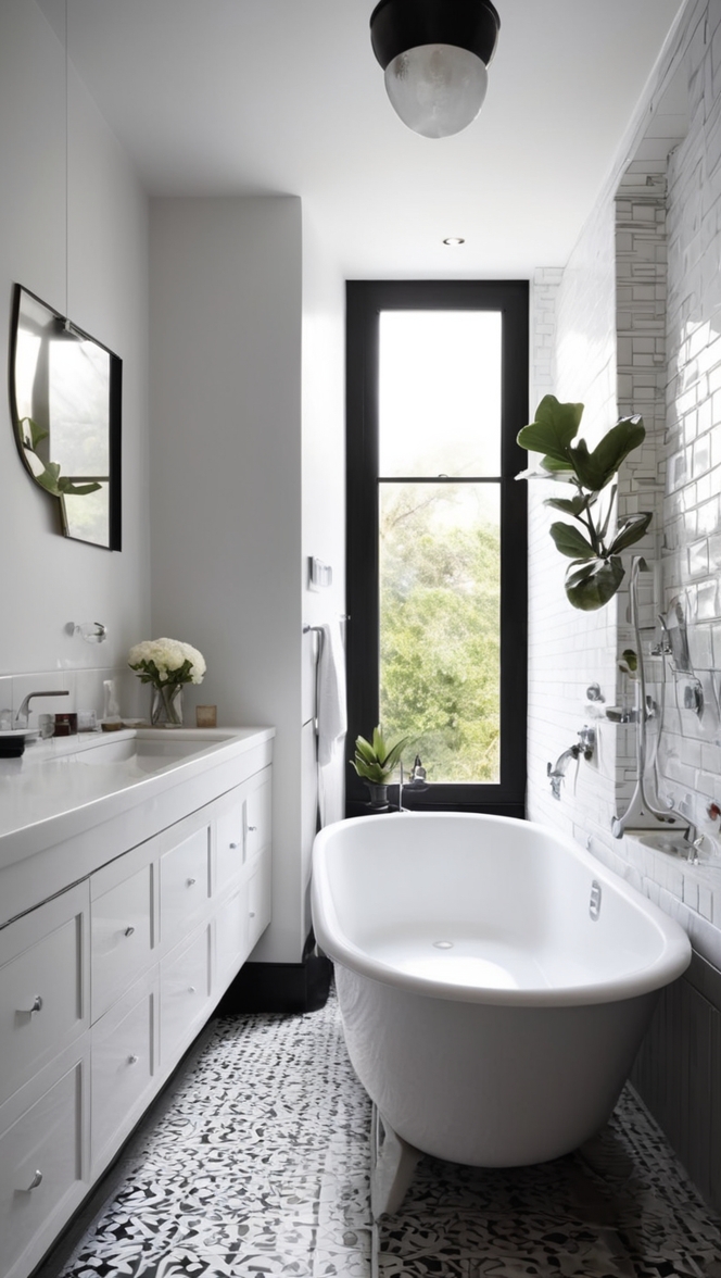 black and white floor tile, black and white bathroom tile, black and white mosaic tile, black and white ceramic tile, black and white subway tile