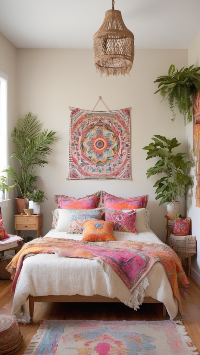 boho chic decor, bohemian bedroom furniture, Boho bedding, boho room ideas, boho style furniture