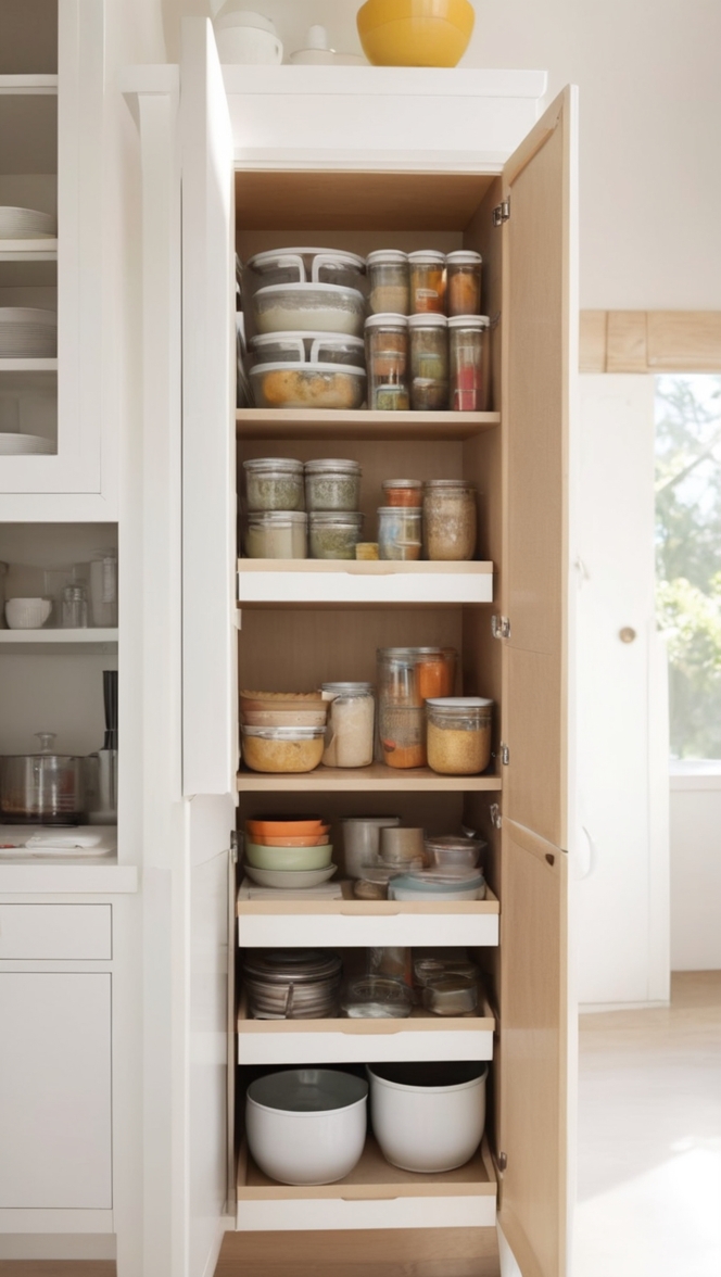 kitchen storage solutions, pantry organization, under sink organization, spice rack organization, drawer organizer