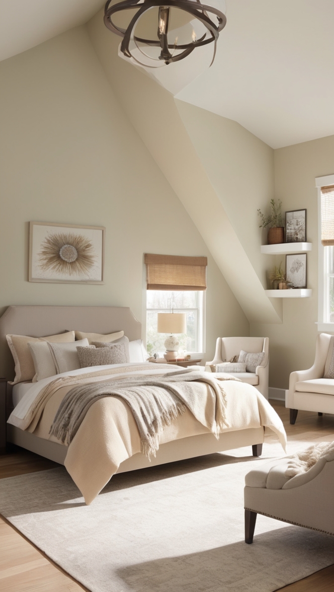 modern bedroom decor, cozy bedroom ideas, neutral bedroom design, contemporary bedroom furniture, elegant bedroom interior