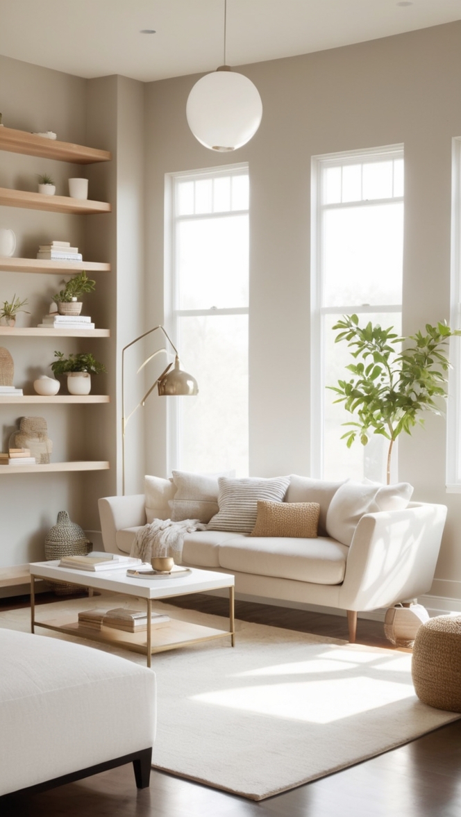 living room decor, home decor, minimalist decor, modern decor, interior design