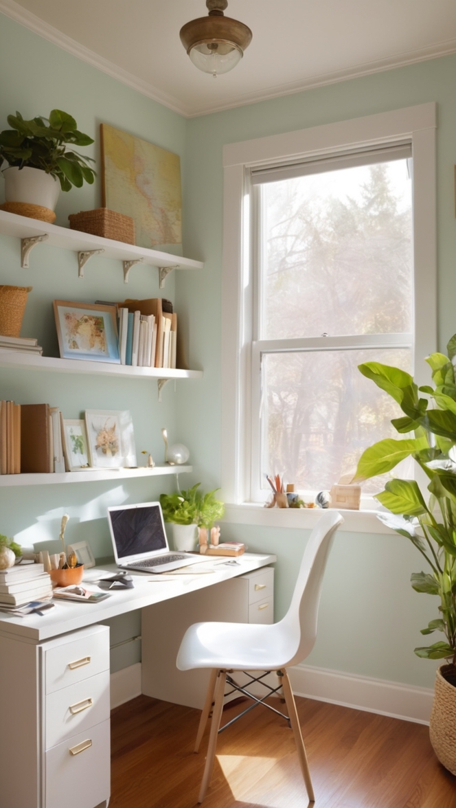 small office design, small office setup, small home office, office desk design, modern home office