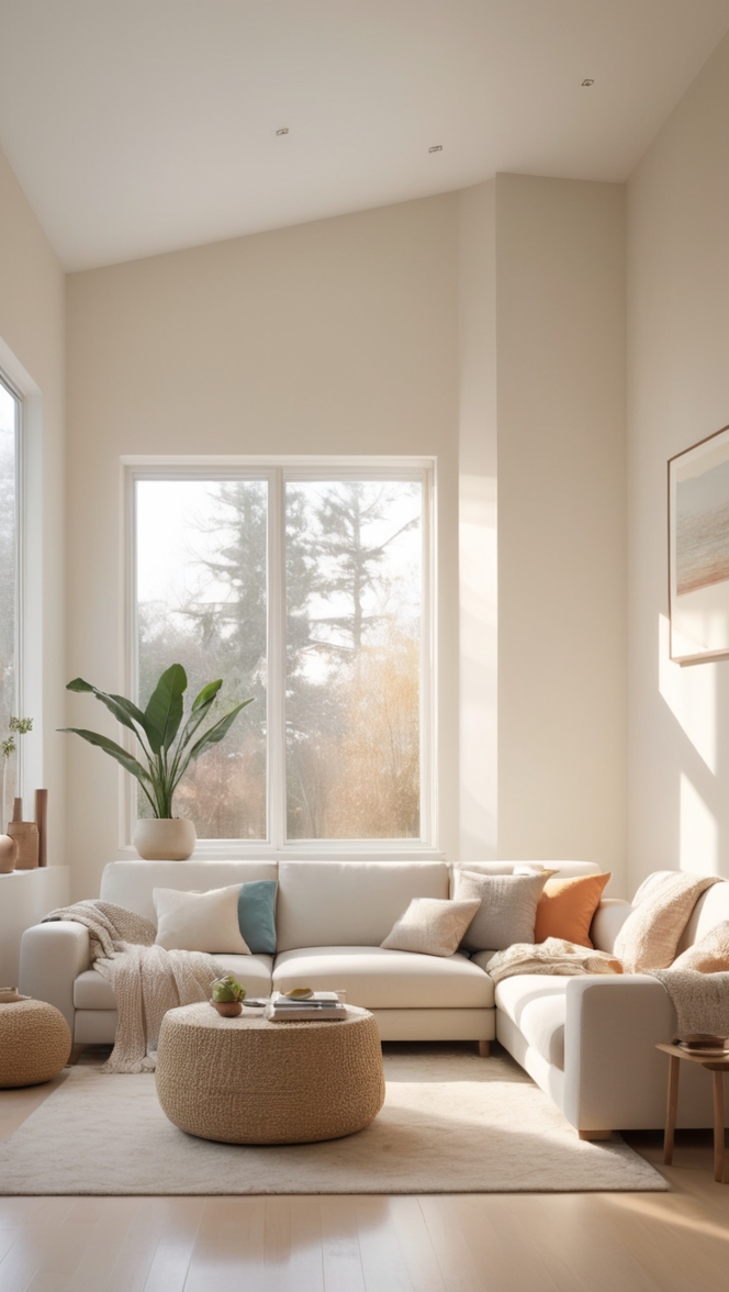 warm home decor, modern living room design, minimalist interior design, cozy living room ideas, luxury home decor