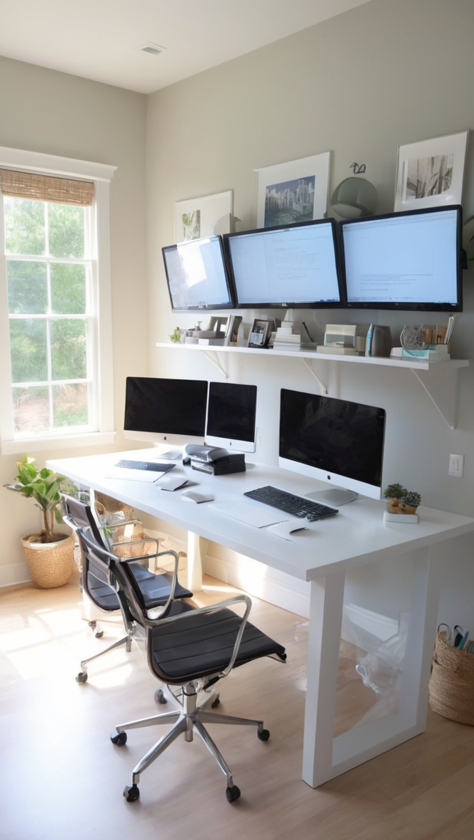 dual monitor setup for home office, best dual monitor setup, dual monitor stand, dual monitor arm, dual monitor setup tips