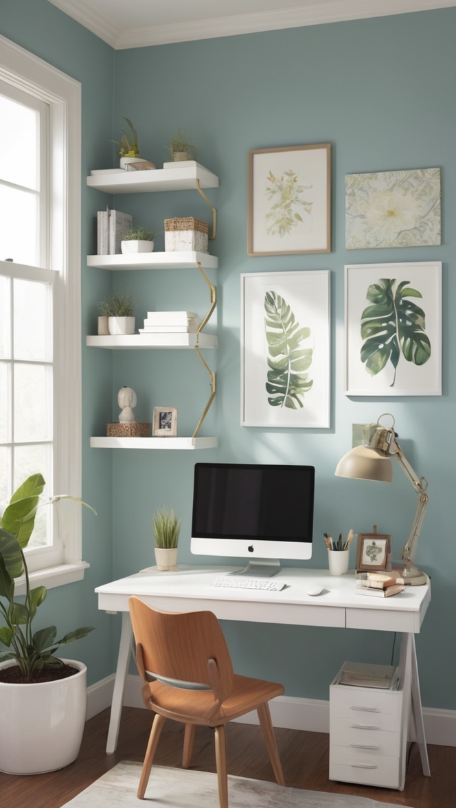 ergonomic chair, sit-stand desk, standing desk, dual monitor setup, adjustable keyboard tray