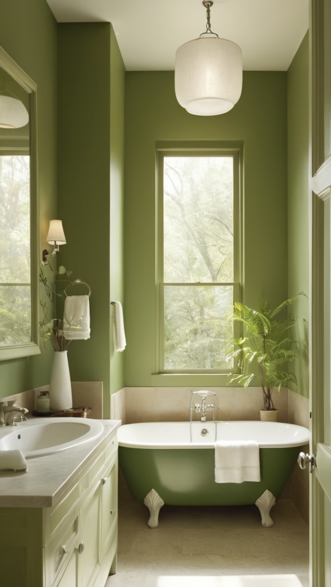 green bathroom accessories, forest green towels, emerald green shower curtain, hunter green bath mat, pine green bathroom decor