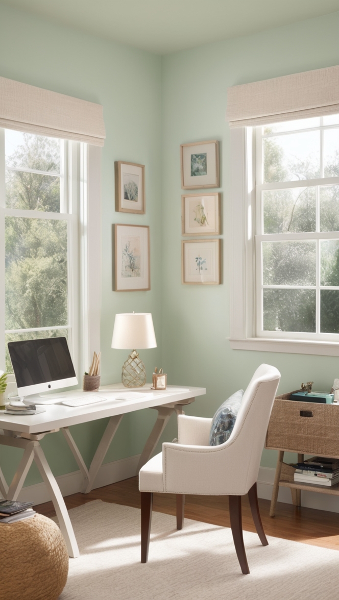 home office setup, 
small home office, 
workspace design, 
home office storage, 
desk organization