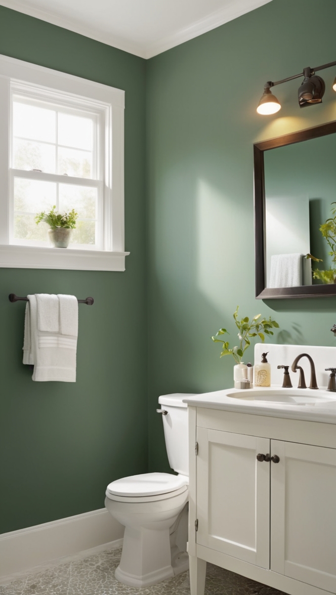 green bathroom decor, hunter green tiles, green bathroom accessories, forest green bathroom, emerald green bathroom