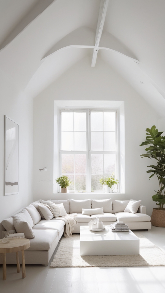 white decor, modern design, minimalist home, Scandinavian interiors, clean aesthetic