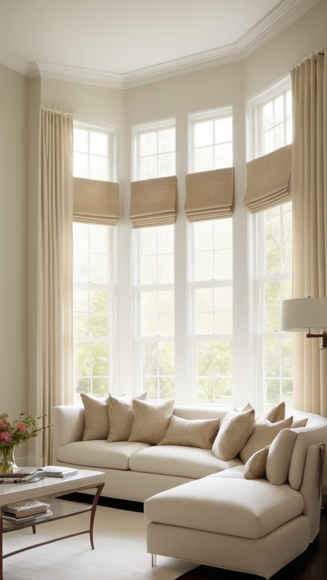 window shades, blackout curtains, sheer curtains, drapery panels, roman shades