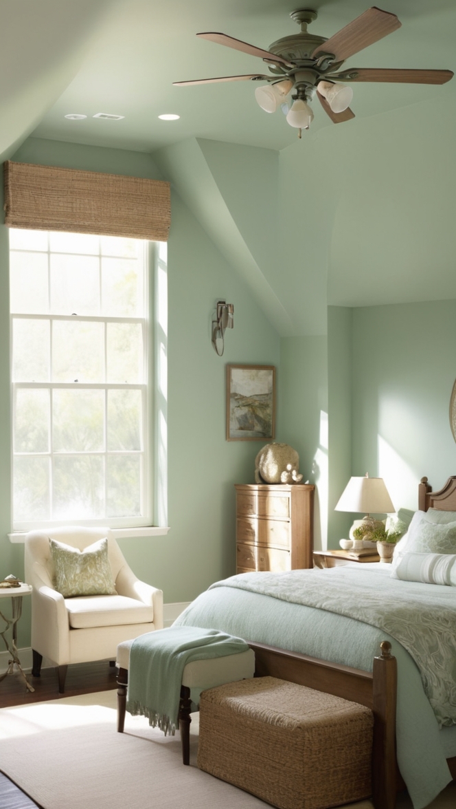 sage green bedroom decor, sage green and blue decor, blue and sage green bedroom, sage green and blue bedding, sage green and blue walls