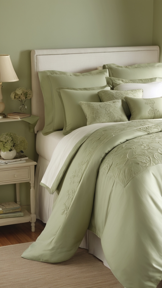 sage green bedding, sage green comforter set, sage green duvet cover, sage green bedspread, sage green quilt